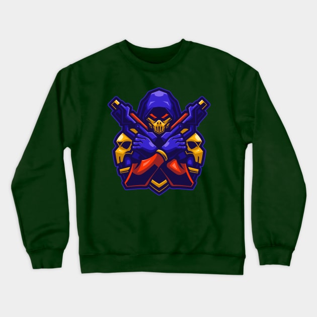 Masked assassin Crewneck Sweatshirt by mightyfire